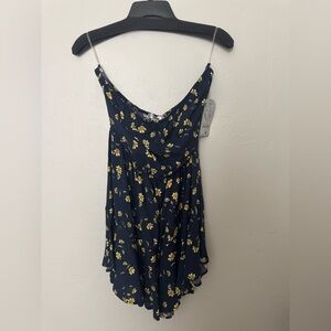 Women’s Floral strapless romper